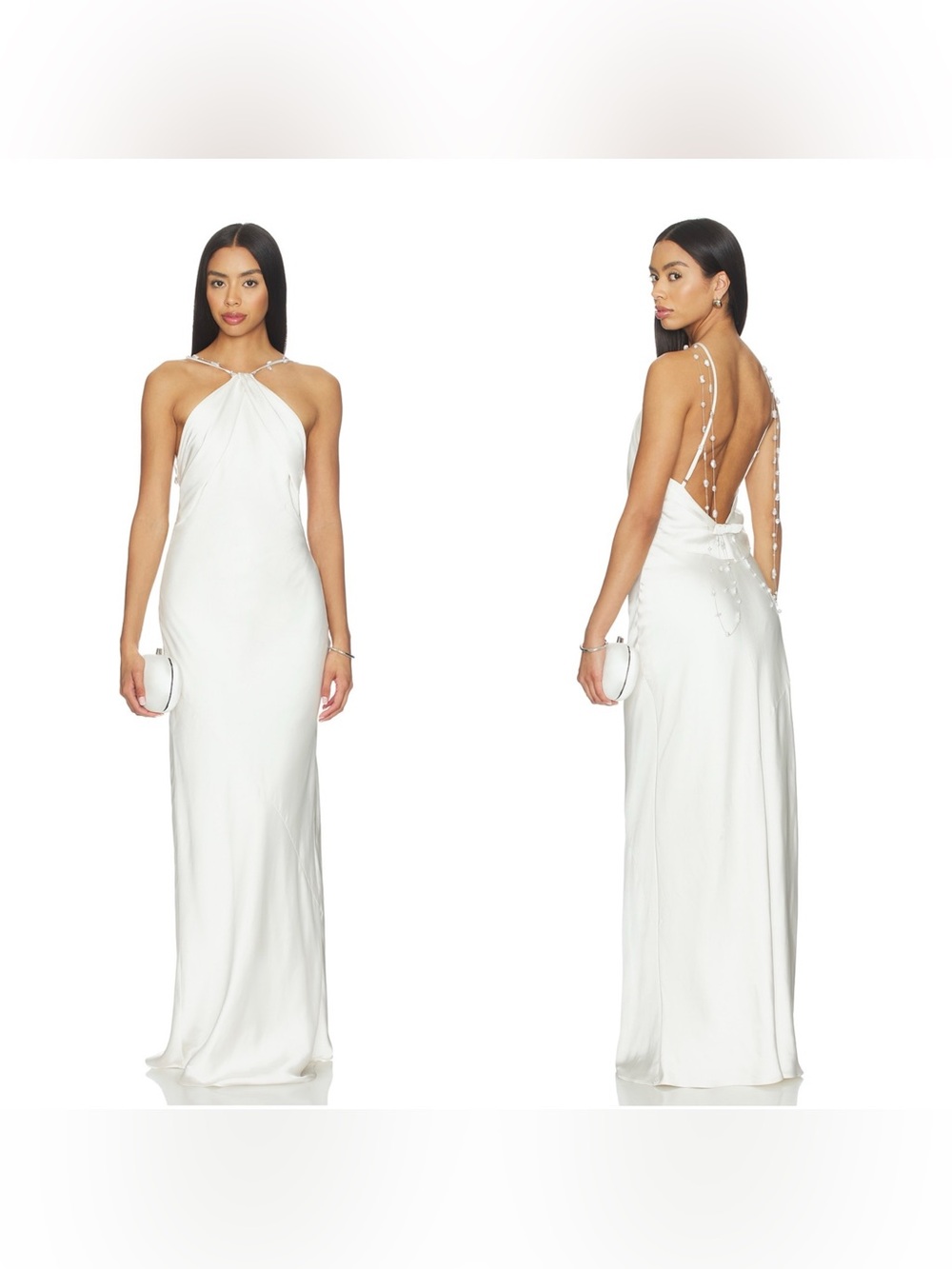 NWT Lovers and Friends Ava Gown in white